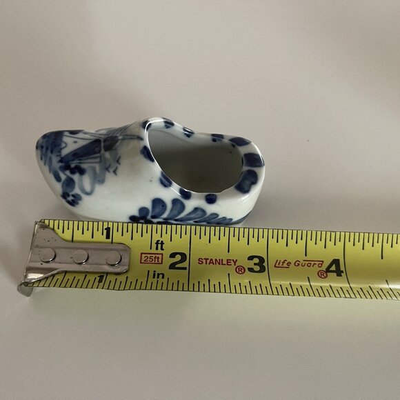 Delft Blue Mini Porcelain Clog Shoe Handpainted Home Decor - Picture 10 of 16